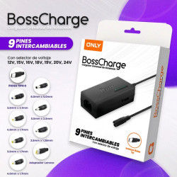 CARGADOR DE NOTEBOOK 96W 9 CONECTORES – ONLY