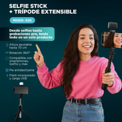 SOPORTE TRIPODE EXTENSIBLE PARA CELULAR