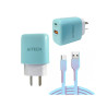 Cargador De Pared Aitech 2 Usb Qc3.0 Tipo C