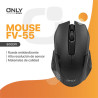 Mouse con cable FV-55 ¡Potencia y estilo en tu escritorio!