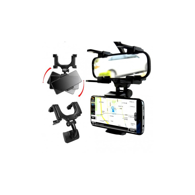 SOPORTE HOLDER CELULAR PARA ESPEJO RETROVISOR AUTO