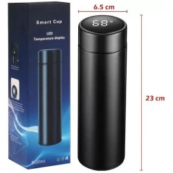 Botella Térmica 500ml Con Indicador De Temperatura Led