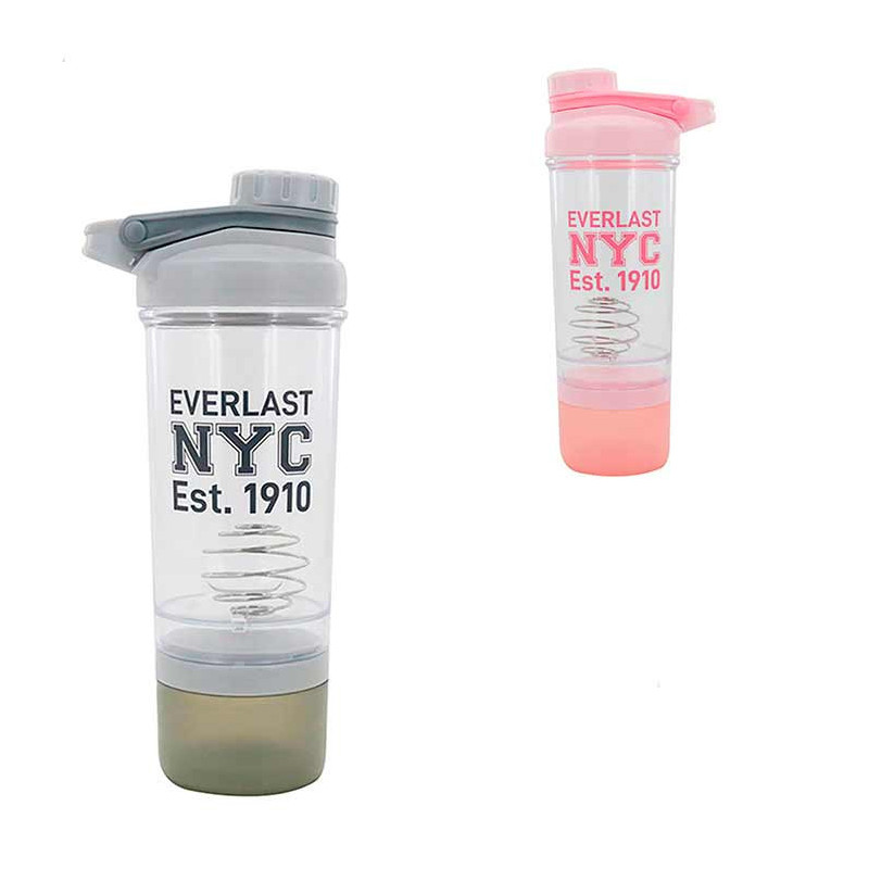 BOTELLA SHAKER DEPORTIVA C/ MEZCLADOR 500ML EVERLAST