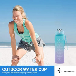 BOTELLA 1 LITRO MOTIVACIONAL CAMPING – ENTRENAMIENTO – GYM