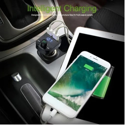 TRANSMISOR FM BLUETOOTH  MICROSD PUERTO USB 3.1A PARA CARGAR CELU