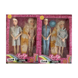 MUÑECOS PAREJA BEAUTY  ZUMO LENTEJUELAS
