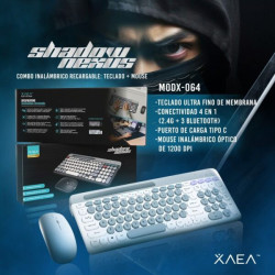 COMBO INALAMBRICO RECARGABLE Shadow Wireless + Bluetooth