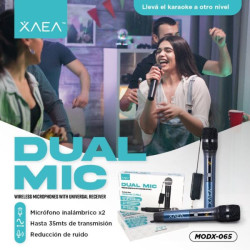 MICROFONO DOBLE INALAMBRICO XAEA
