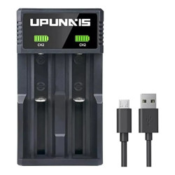 Cargador De Batería 18650, Batería Doble A Usb C Dual