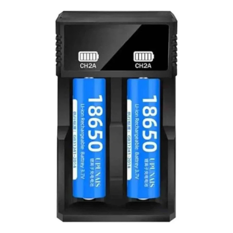 Cargador De Batería 18650, Batería Doble A Usb C Dual