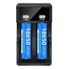 Cargador De Batería 18650, Batería Doble A Usb C Dual