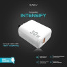 CARGADOR INTENSIFY 30w USB + TC CABLE USB A TIPO C